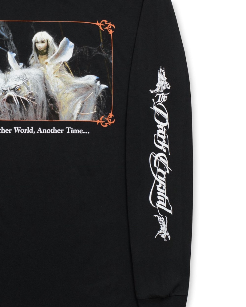 Black Brain Dead X The Dark Crystal Kira Long Sleeve T-Shirt | USA CNBU98250