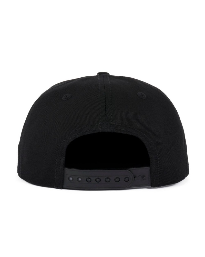 Black Brain Dead Yin Yang Twill 6 Panel Cap | USA KACR36571