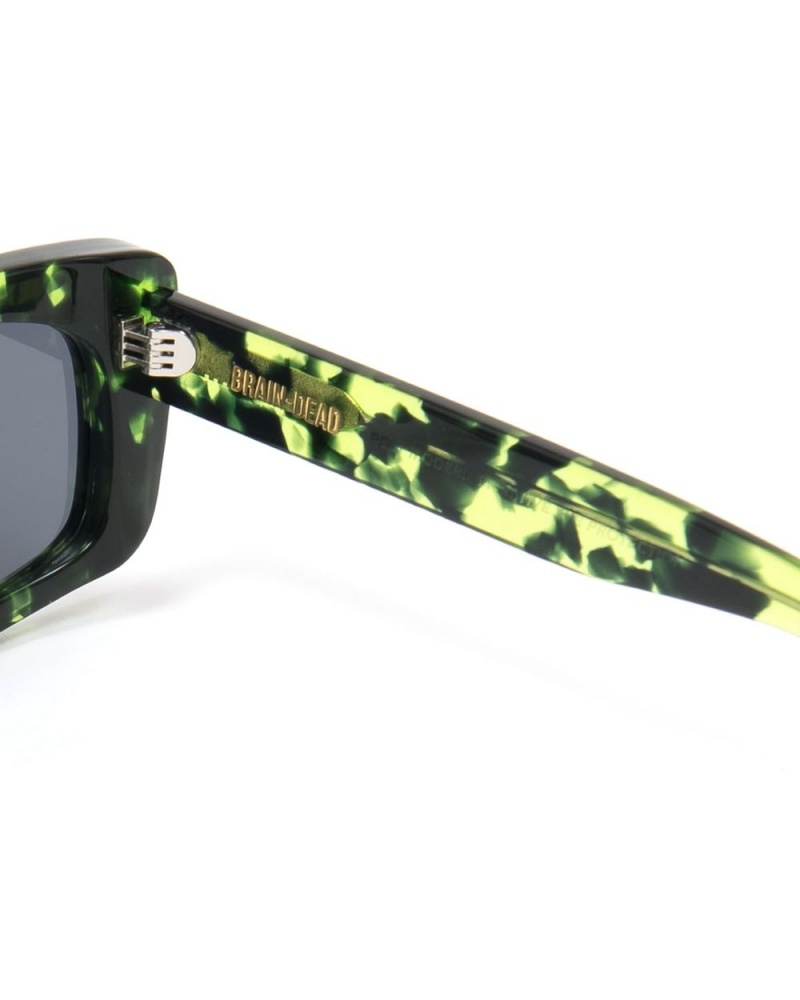 Black Green Brain Dead Kopelman Post Modern Primitive Eye Protection Sunglasses | USA LAPN15230