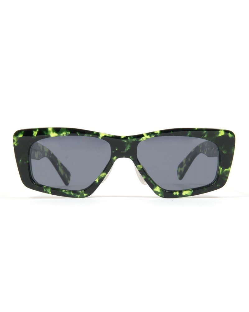 Black Green Brain Dead Kopelman Post Modern Primitive Eye Protection Sunglasses | USA LAPN15230