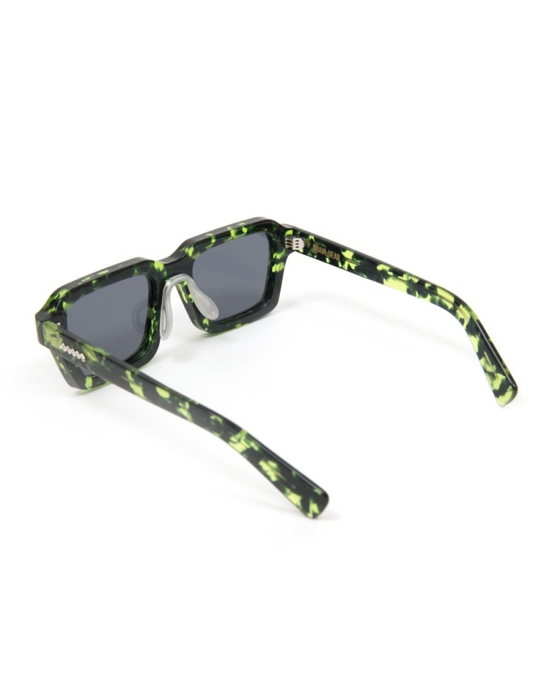 Black Green Brain Dead Staunton Post Modern Primitive Eye Protection Sunglasses | USA TBZY89207