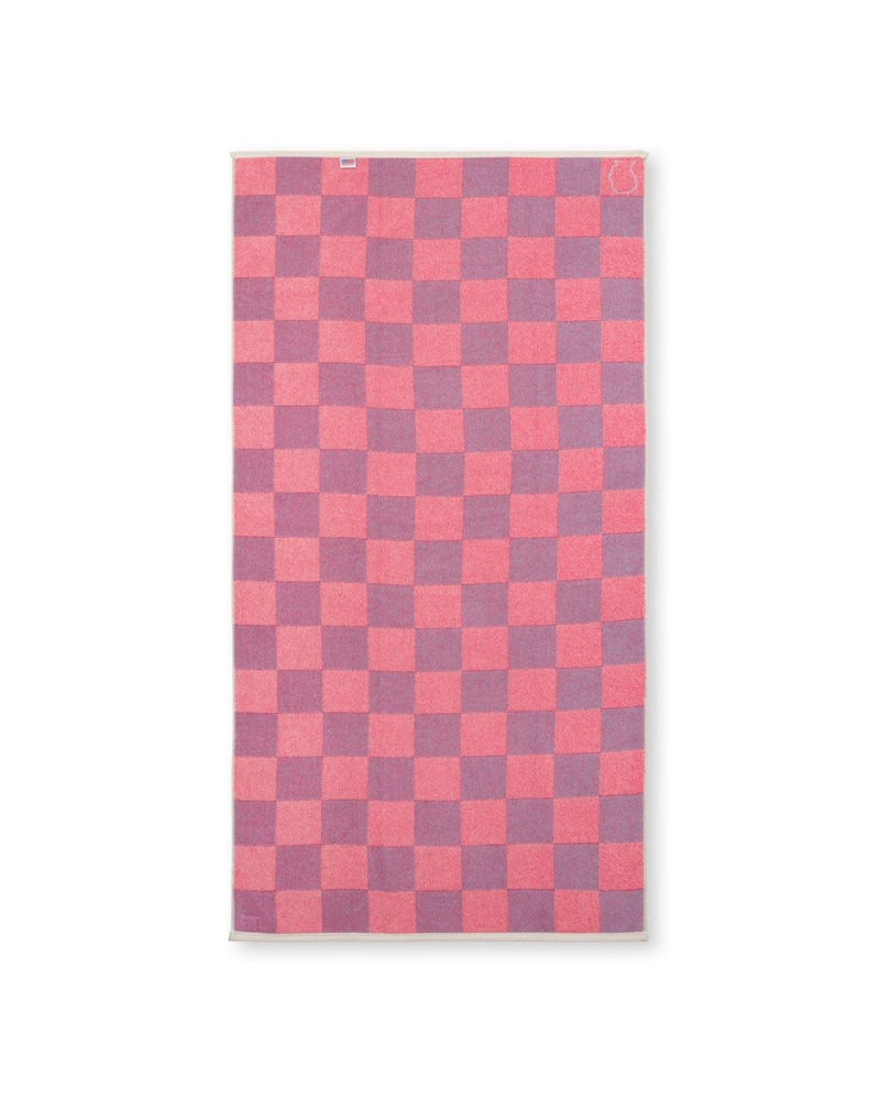 Blue Brain Dead Checkered Beach Towel | USA SABK45369