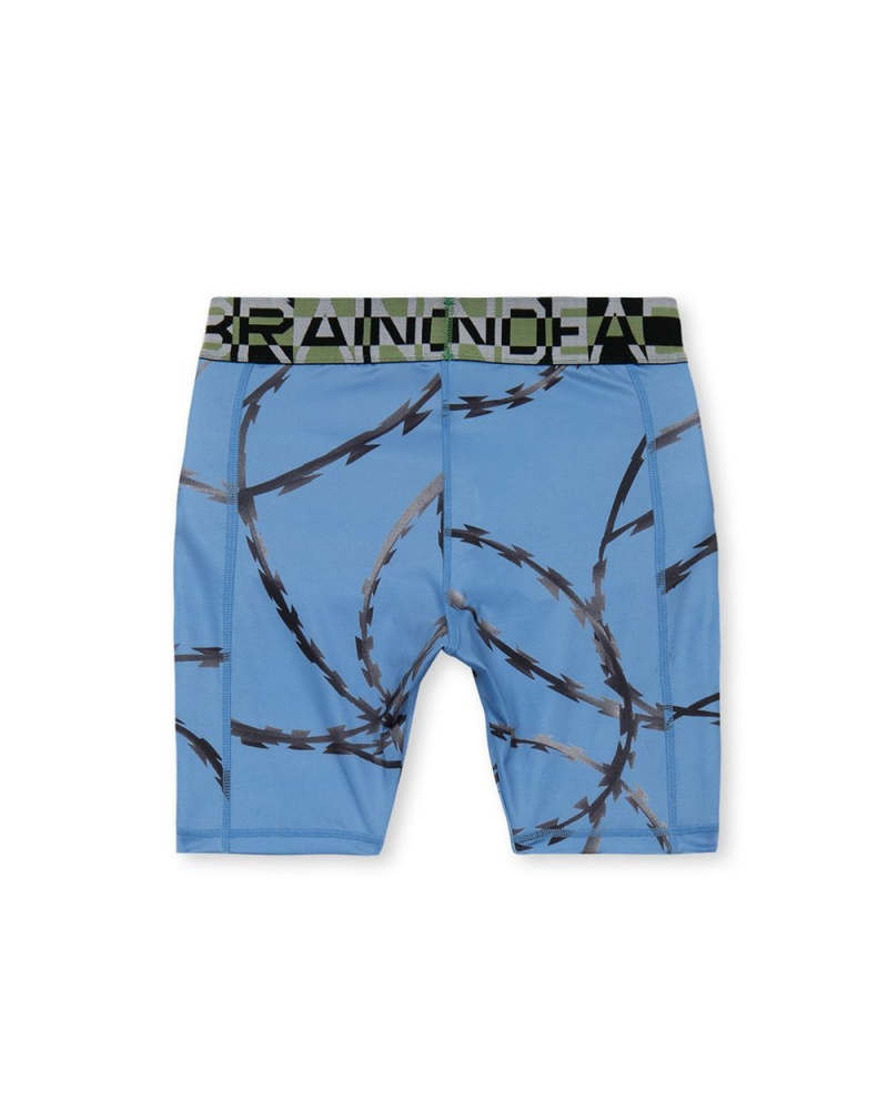 Blue Brain Dead Cycling Shorts | USA QSNV04918