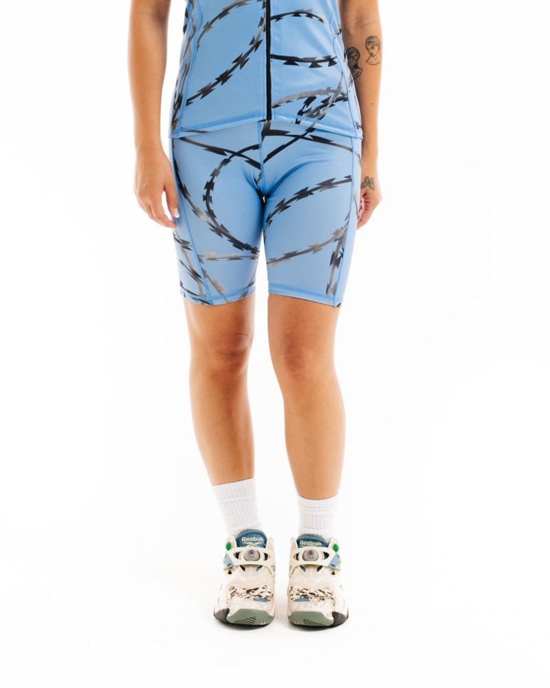 Blue Brain Dead Cycling Shorts | USA QSNV04918