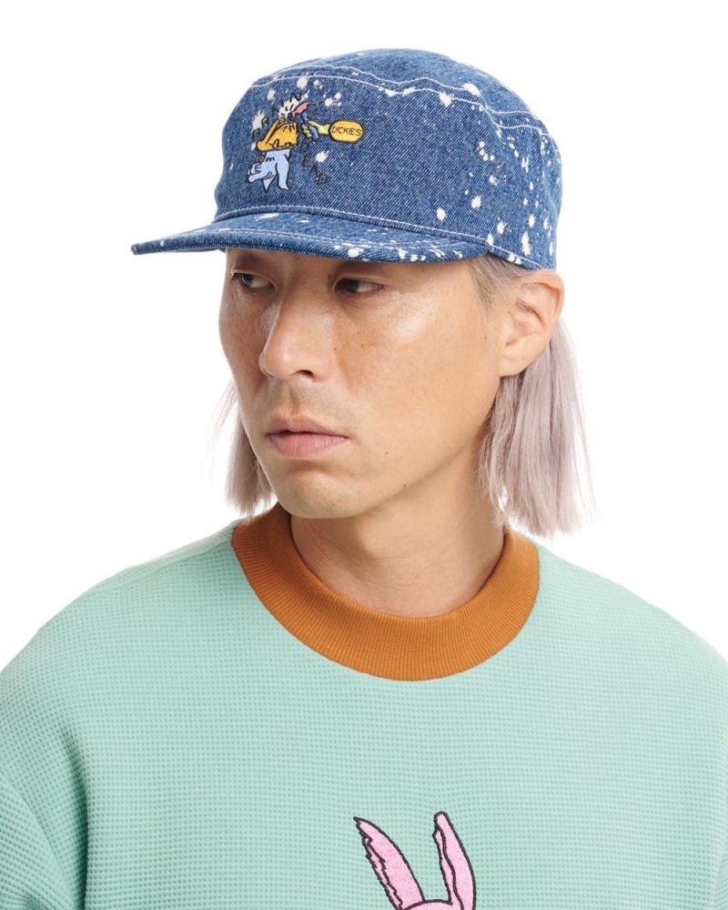 Blue Brain Dead Dickies Embroidered Painters Cap | USA BMPZ82530