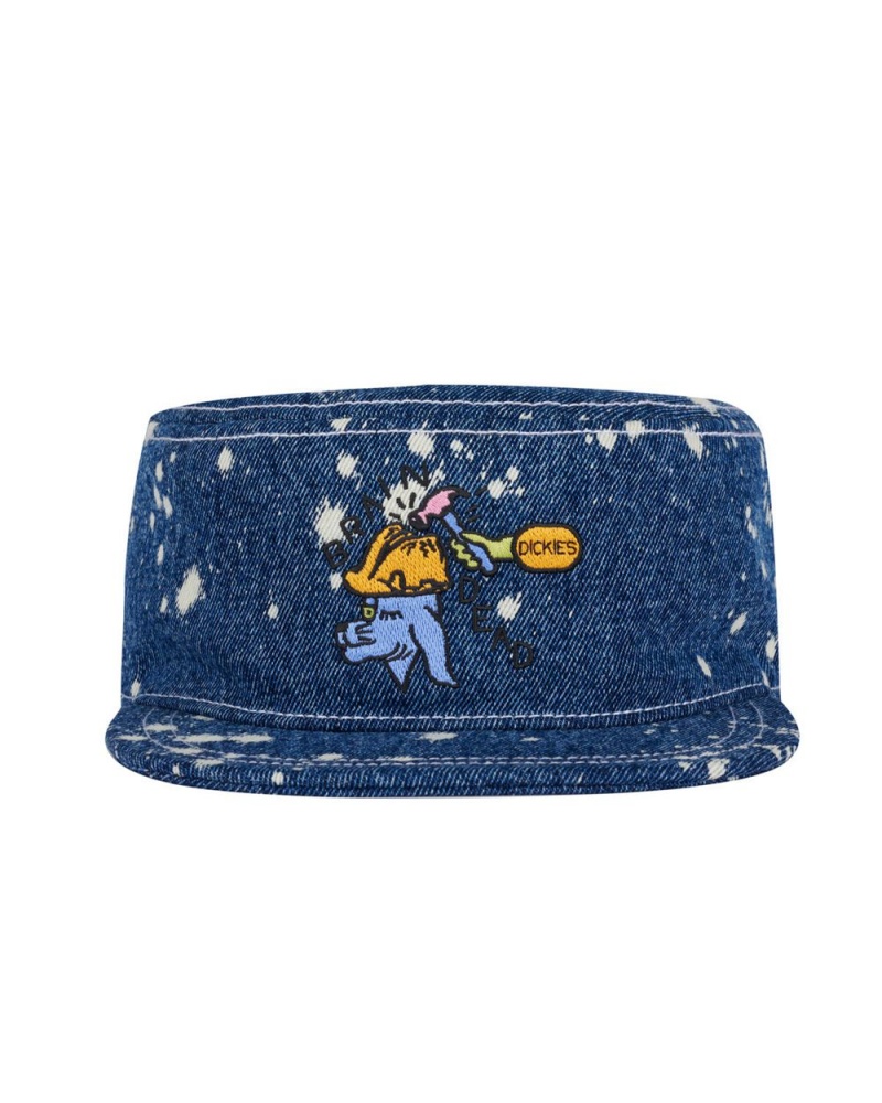 Blue Brain Dead Dickies Embroidered Painters Cap | USA BMPZ82530