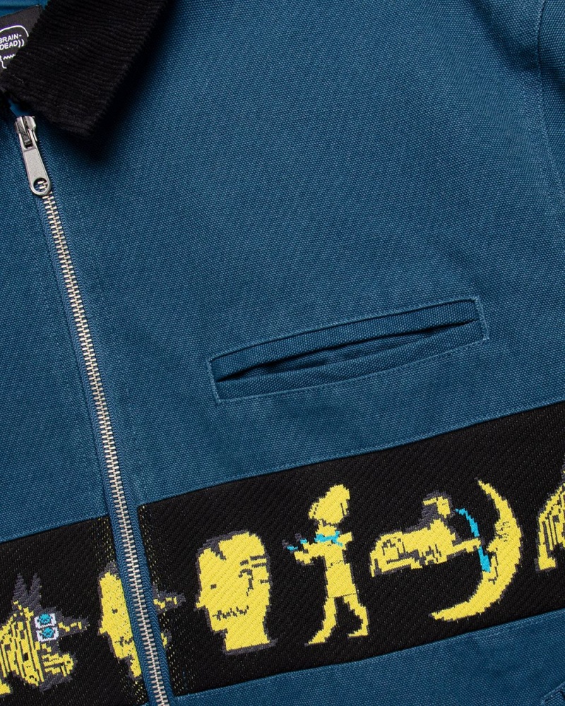 Blue Brain Dead Egyptian Canvas Jacket | USA WUPY78251