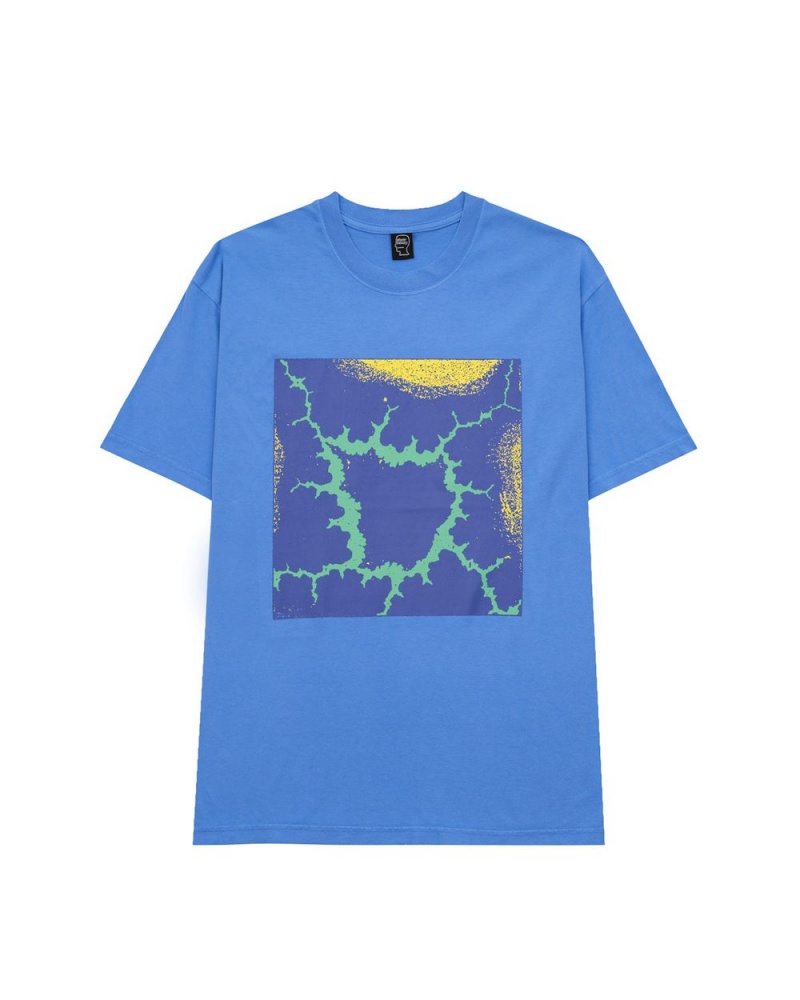 Blue Brain Dead Electric Owl T-Shirt | USA VGNM56271