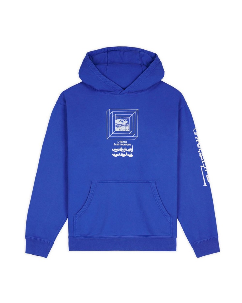 Blue Brain Dead Electronique Hoodie | USA BZPS27015