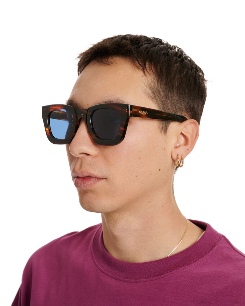 Blue Brain Dead Elia Post Modern Primitive Eye Protection Sunglasses | USA OHXD70826