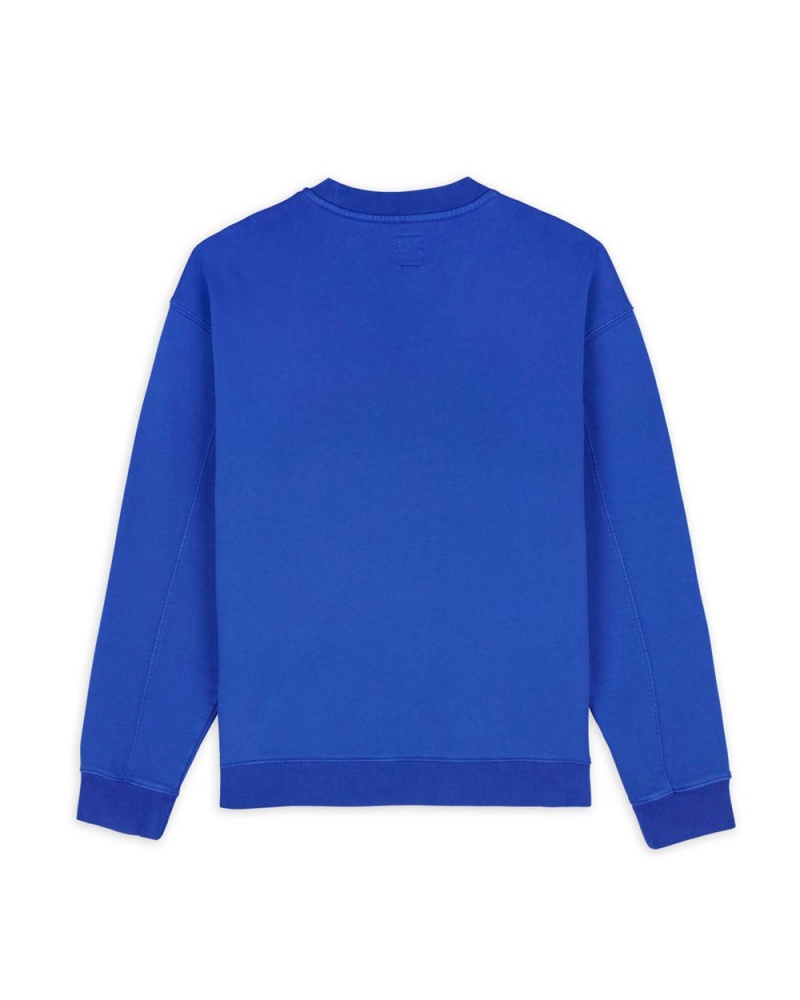 Blue Brain Dead Invisible Forces Crewneck Sweatshirt | USA AMXR70531