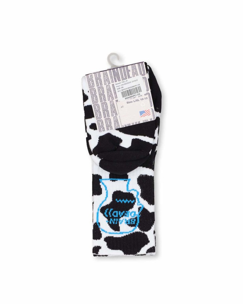 Blue Brain Dead Logo Head Socks | USA RYPN98531