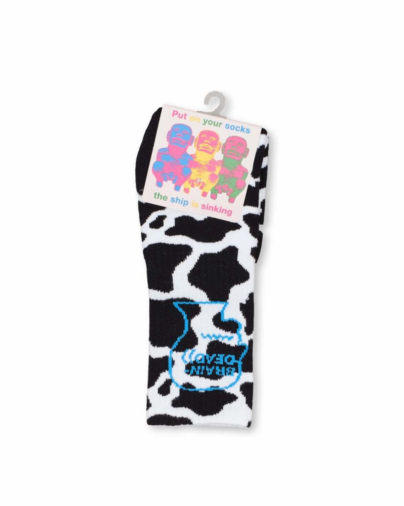 Blue Brain Dead Logo Head Socks | USA RYPN98531