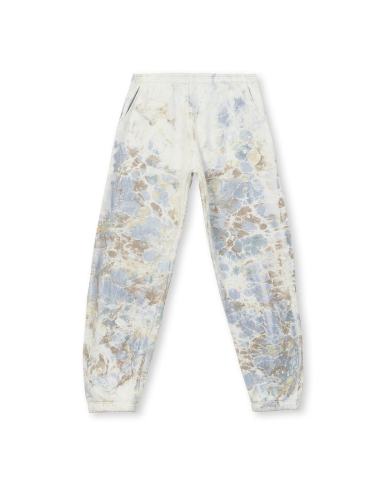 Blue Brain Dead Marble Dye Sweat Pant | USA YNSD07912