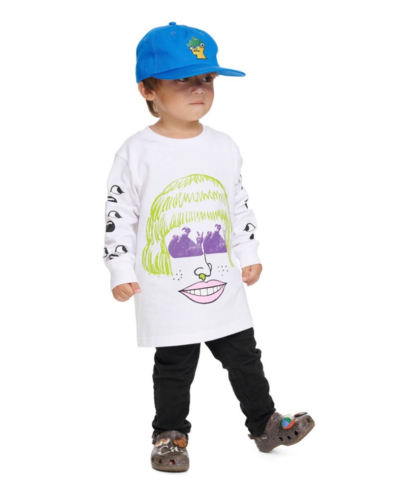 Blue Brain Dead Overcast Kids 6 Panel Cap | USA BLYZ74098