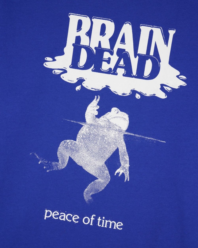 Blue Brain Dead Peace Of Time T-Shirt | USA ZERO61579