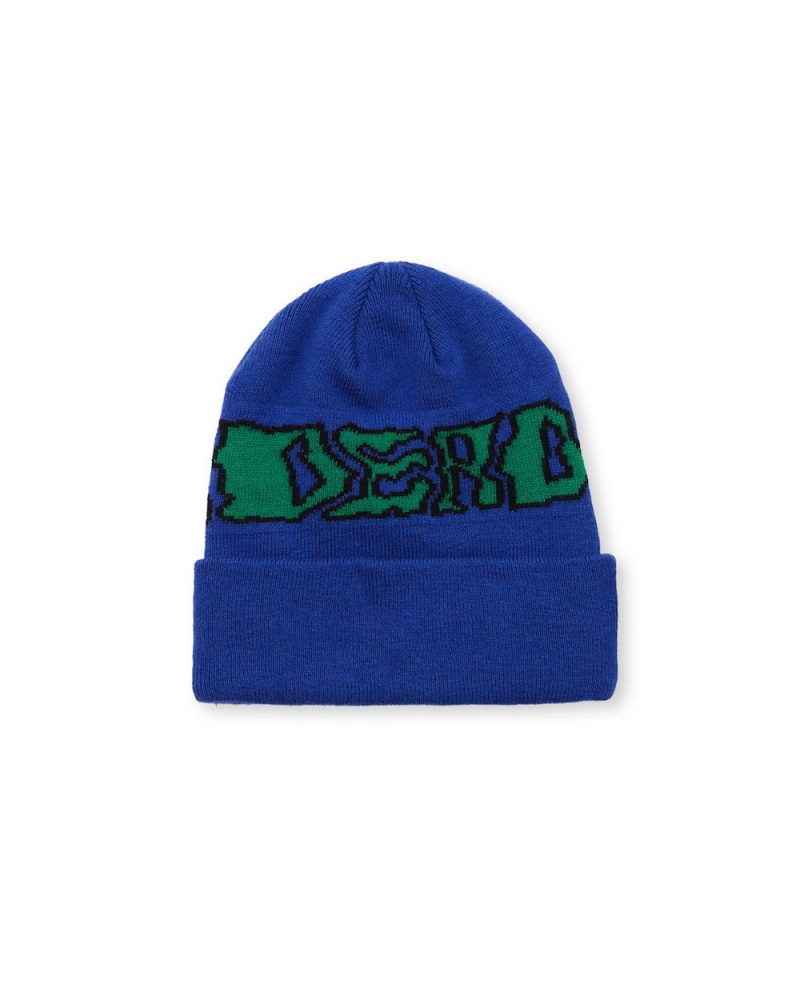 Blue Brain Dead Prehistoric Logo Wool Beanie | USA PZTR47039