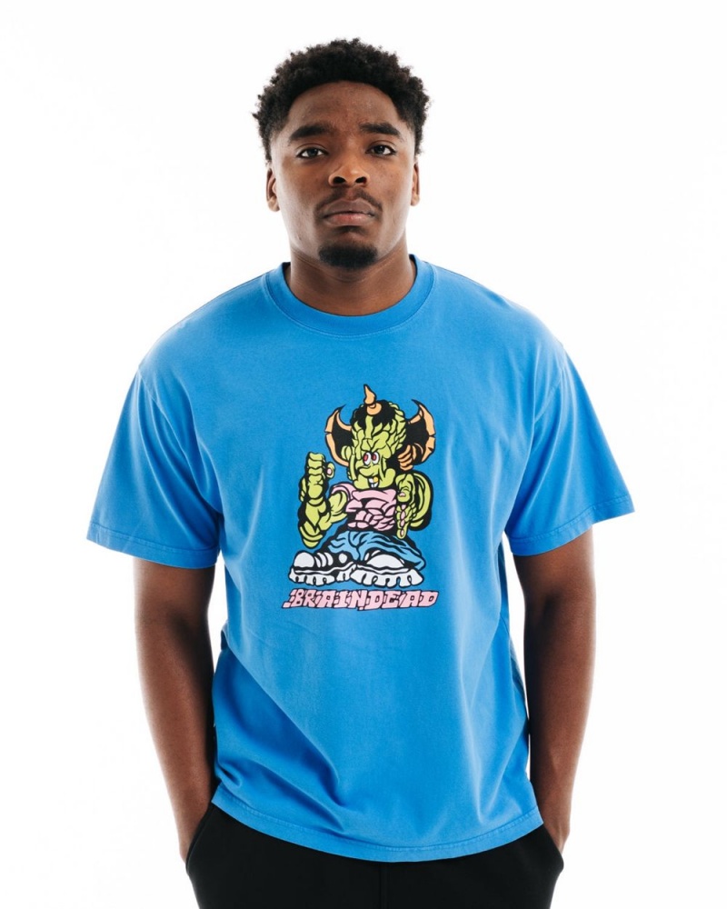 Blue Brain Dead Small Fry T-Shirt | USA FLEJ95481