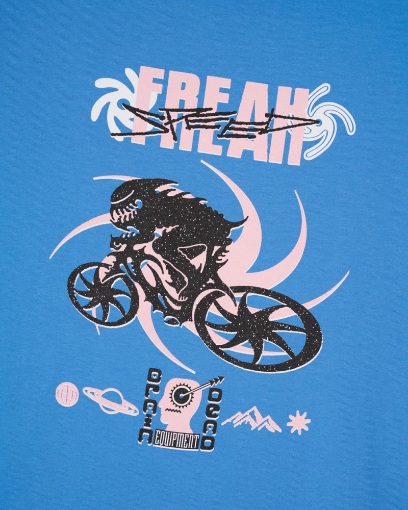 Blue Brain Dead Speed Freak T-Shirt | USA BJWR36148