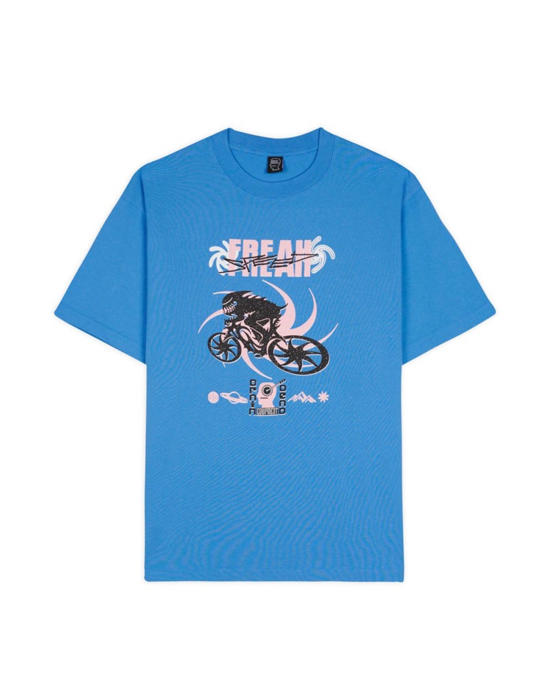 Blue Brain Dead Speed Freak T-Shirt | USA BJWR36148