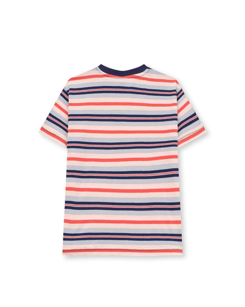 Blue Brain Dead Striped Baby T-Shirt | USA AJBM32071