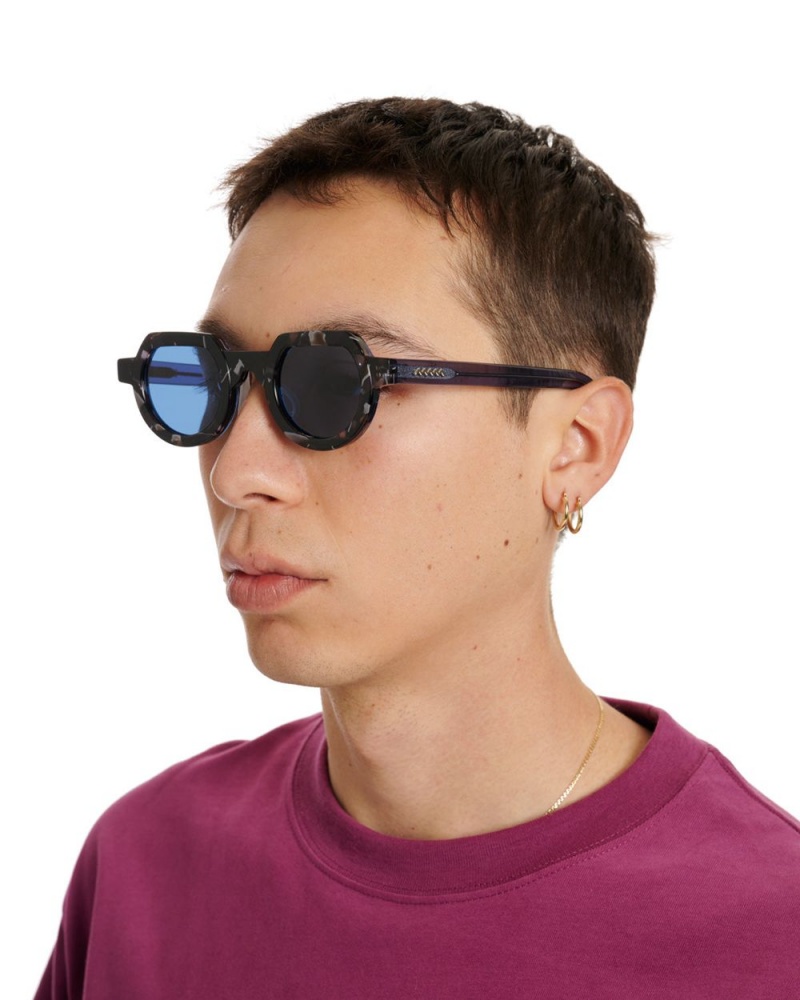 Blue Brain Dead Tani Post Modern Primitive Eye Protection Sunglasses | USA GRKJ78452