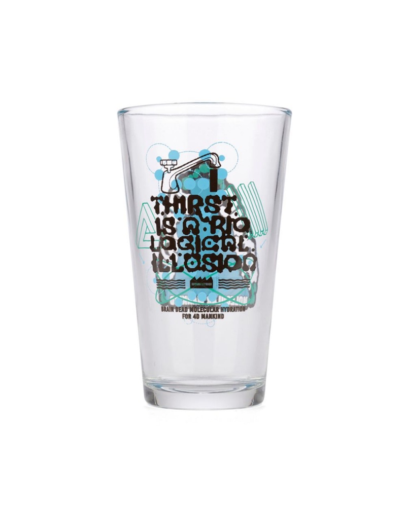 Blue Brain Dead Thirst Illusion Pint Glass Homeware | USA VZXI16072