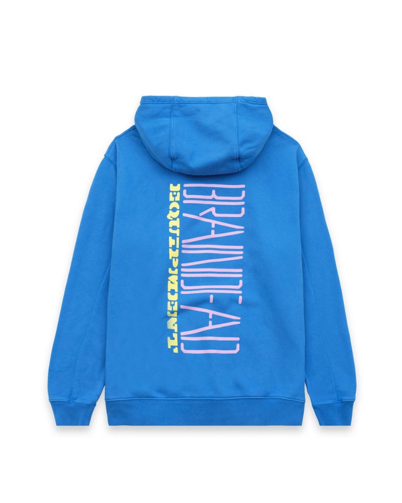 Blue Brain Dead Wall Crawlers Hoodie | USA QOXZ67801