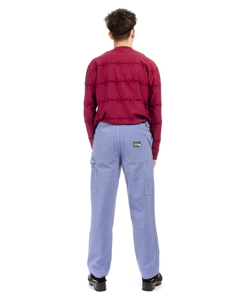 Blue Brain Dead Washed Hard/Software Velcro Carpenter Pant | USA HXTL63258