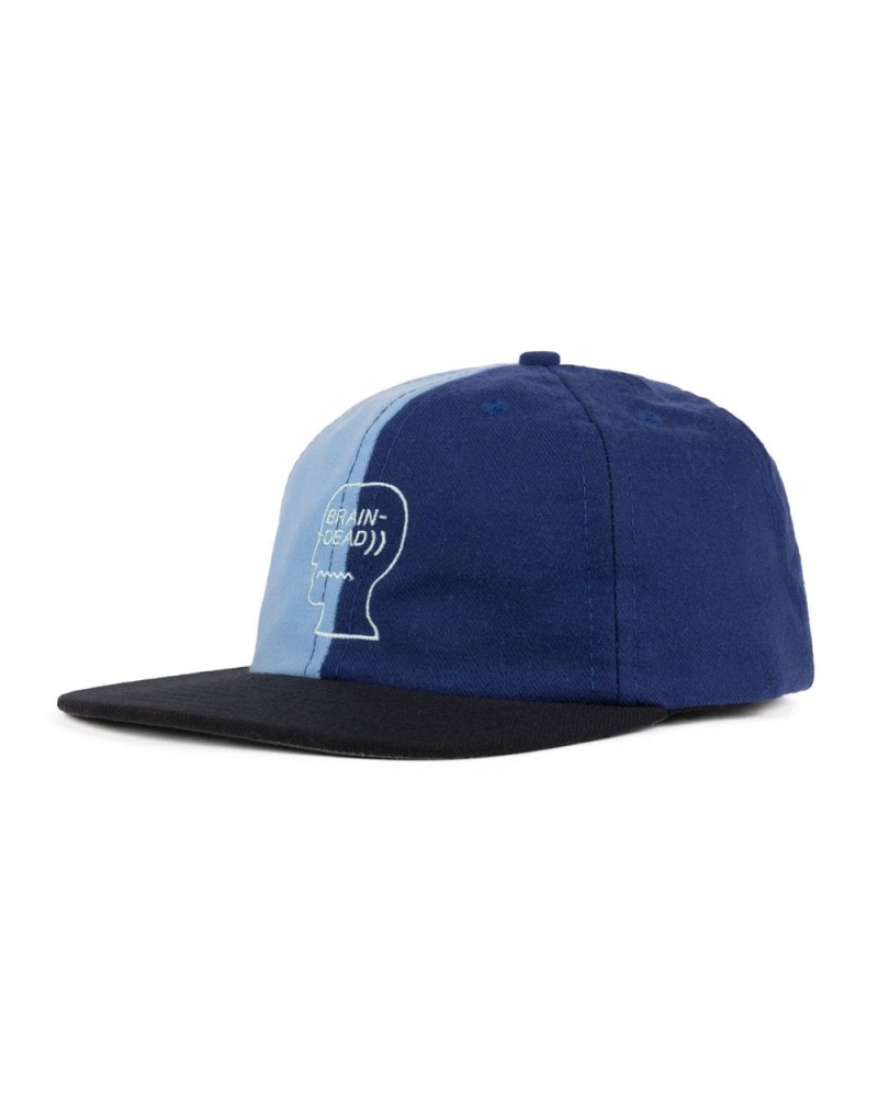 Blue Brain Dead Wool Logohead Split Hat | USA SZYD27165