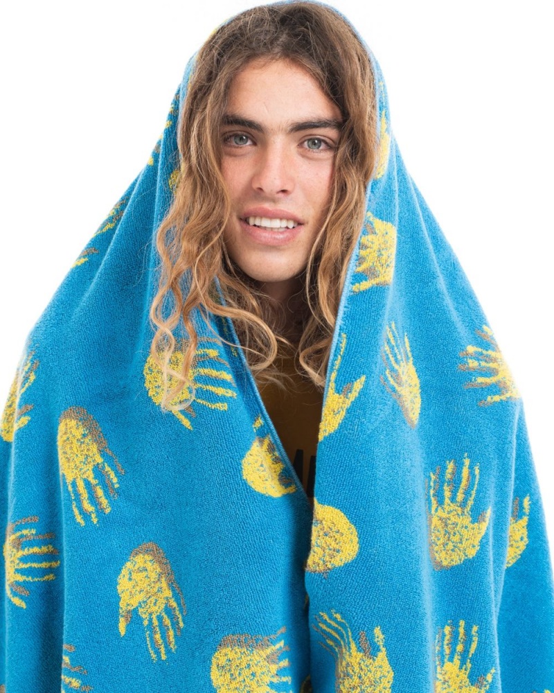 Blue Brain Dead X Gotcha Sand Hands Towel | USA CHAQ64583