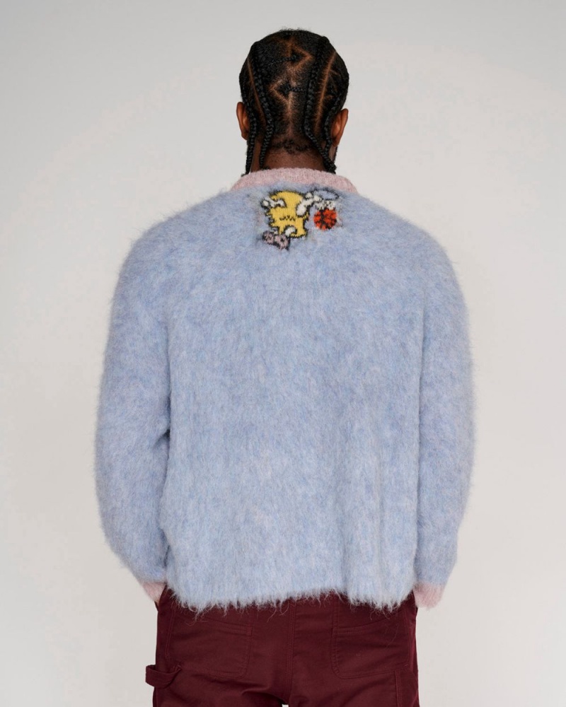 Blue Brain Dead X NBA Los Angeles Lakers Alpaca Sweater | USA VKIP26390