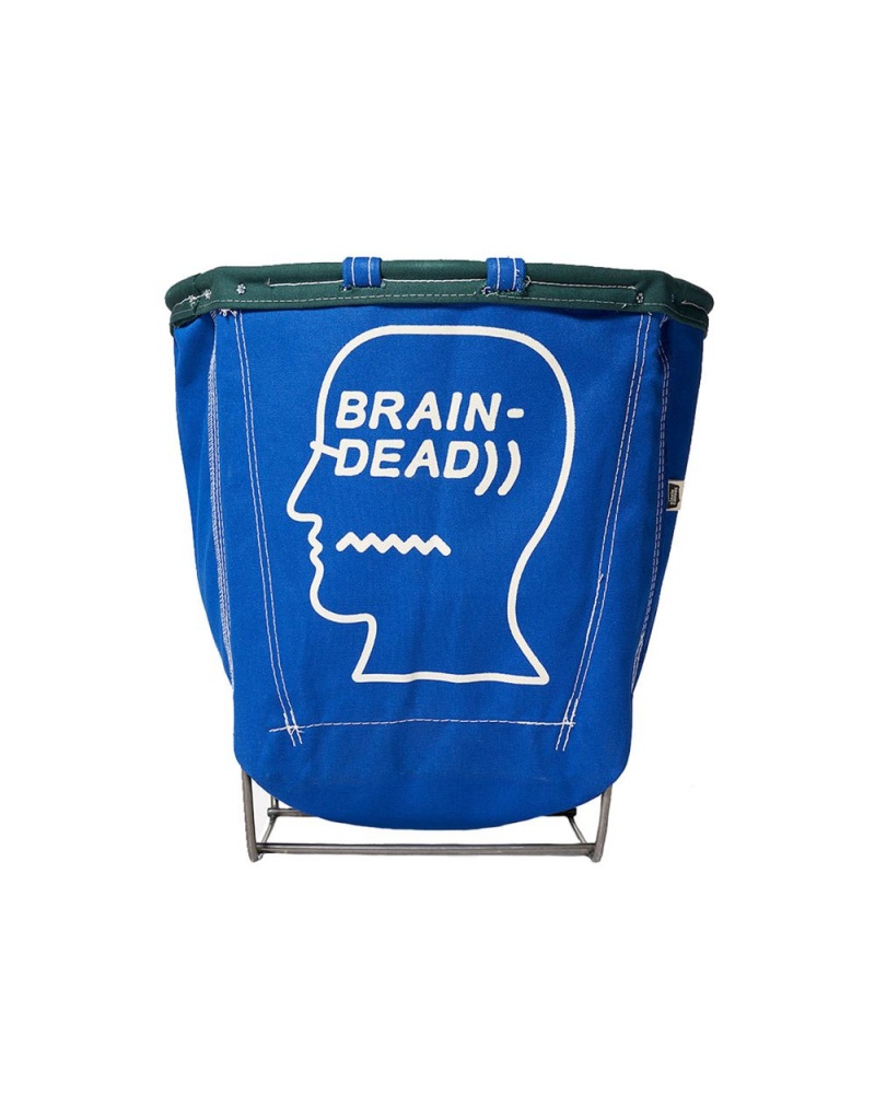 Blue Brain Dead X Steele Canvas Round Carry Basket Homeware | USA EIWR31409