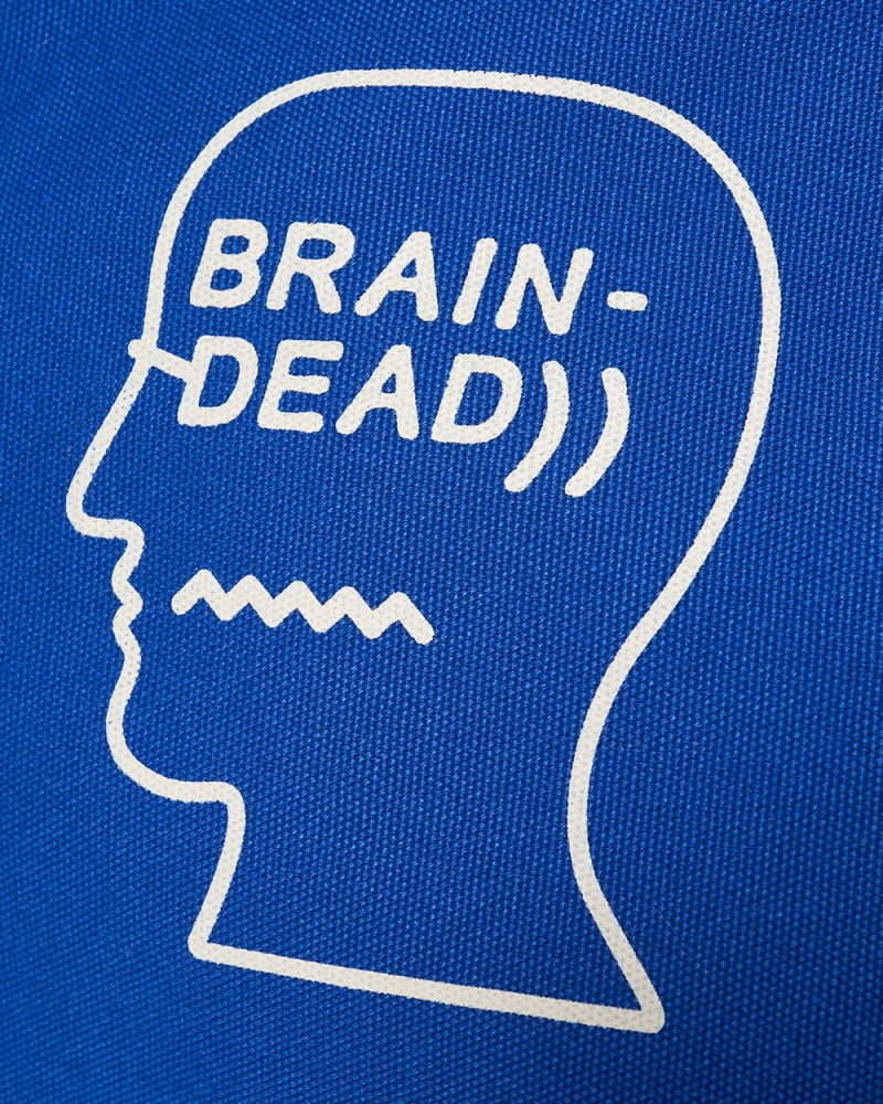 Blue Brain Dead X Steele Large Canvas Tote Bag | USA WHTC84612