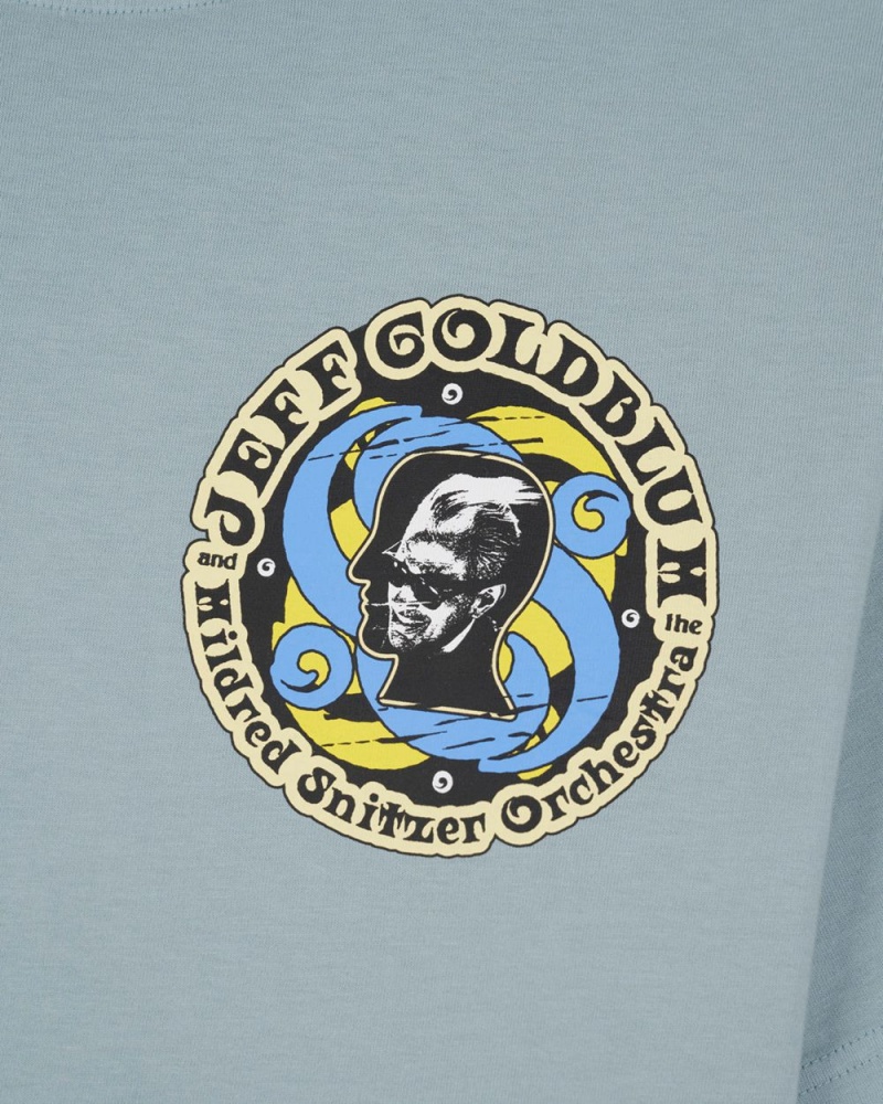 Blue Grey Brain Dead X Jeff Goldblum Ca Tour T-Shirt | USA ZKNT47596