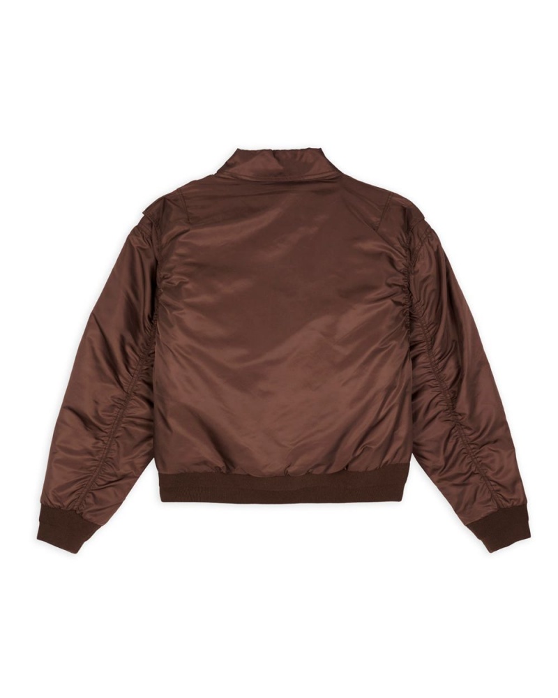 Brown Brain Dead 3d Flight Jacket | USA SVOG95273