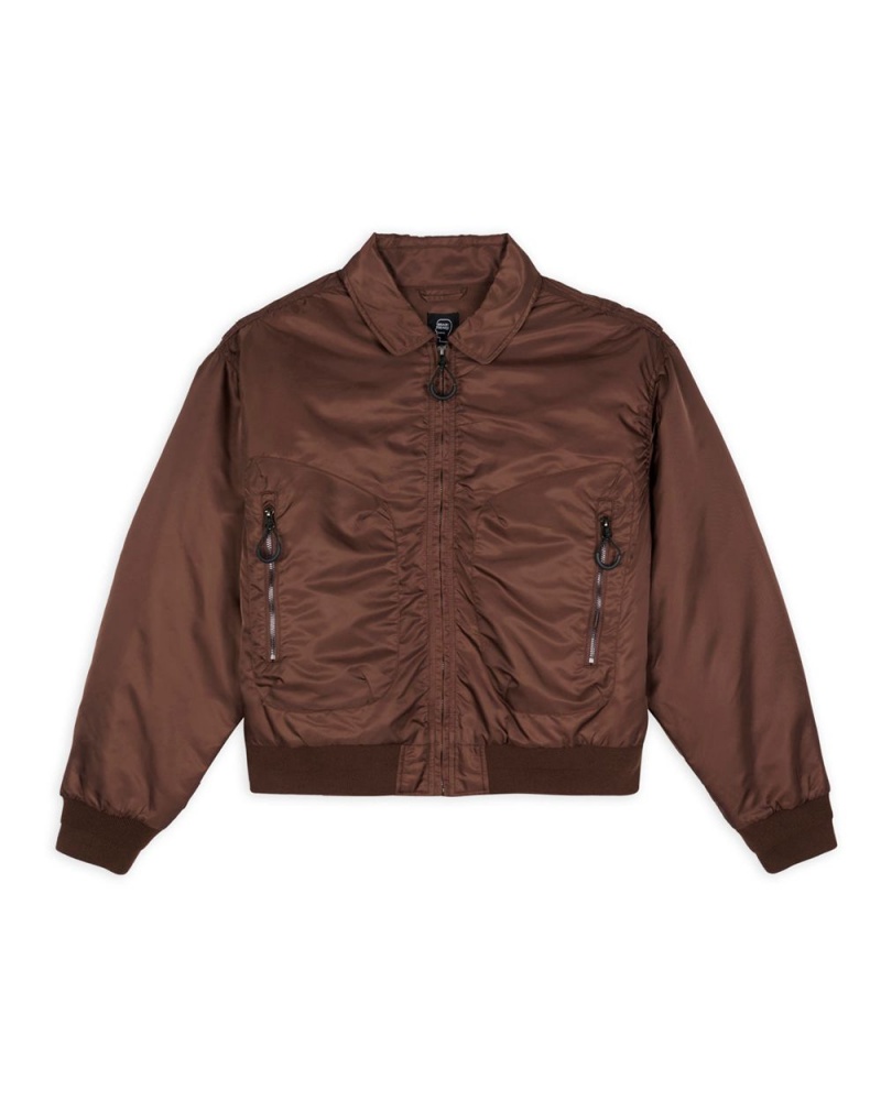 Brown Brain Dead 3d Flight Jacket | USA SVOG95273