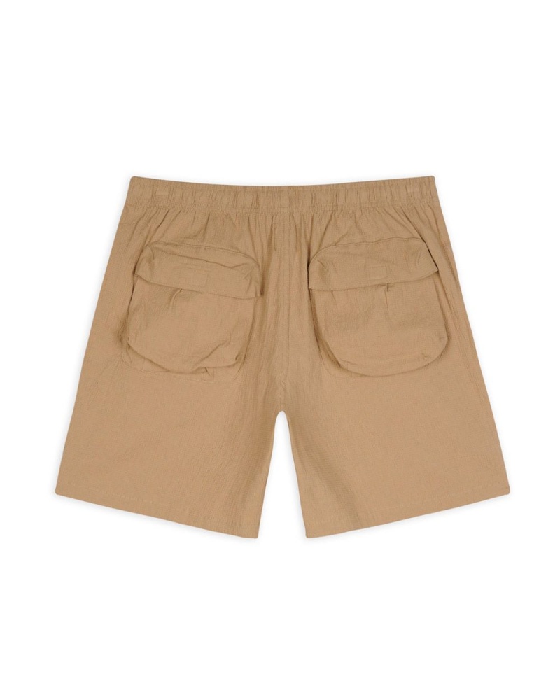 Brown Brain Dead 3d Pocket Mountain Shorts | USA EFCA64203