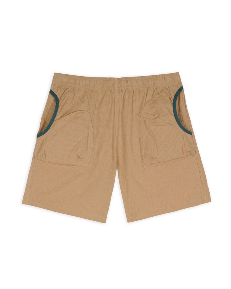 Brown Brain Dead 3d Pocket Mountain Shorts | USA EFCA64203