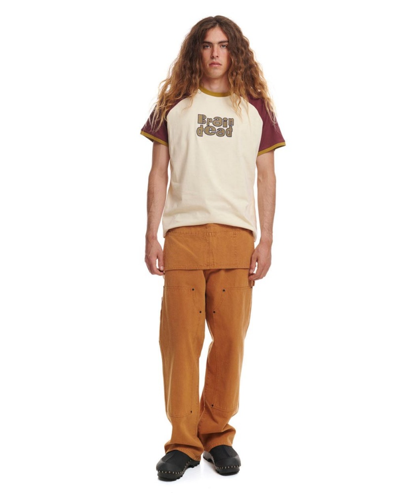 Brown Brain Dead Canvas Gardening Pant | USA RNBP68154