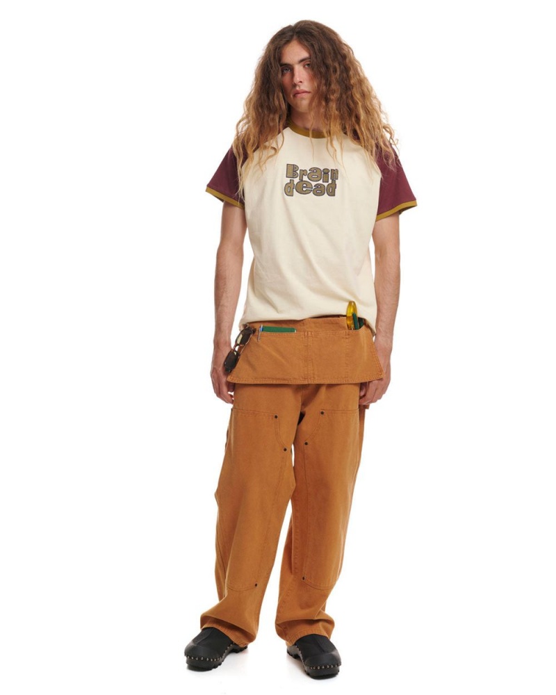 Brown Brain Dead Canvas Gardening Pant | USA RNBP68154