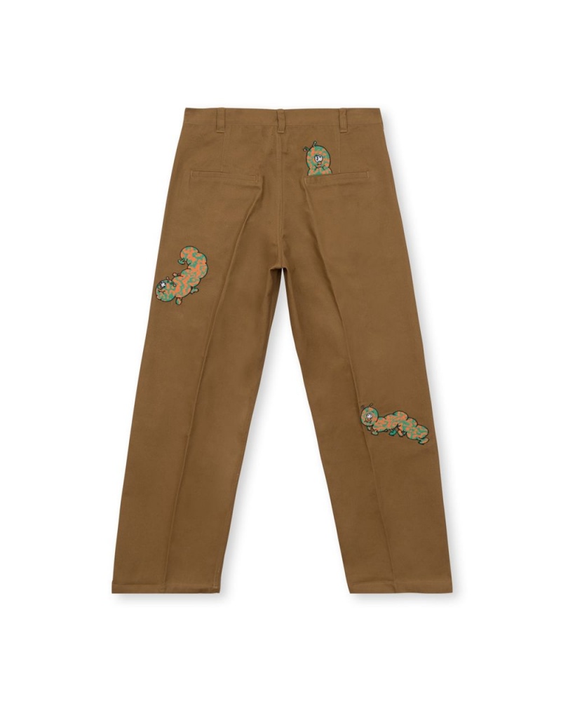 Brown Brain Dead Caterpillar Wide Leg Pant | USA SDMQ31407