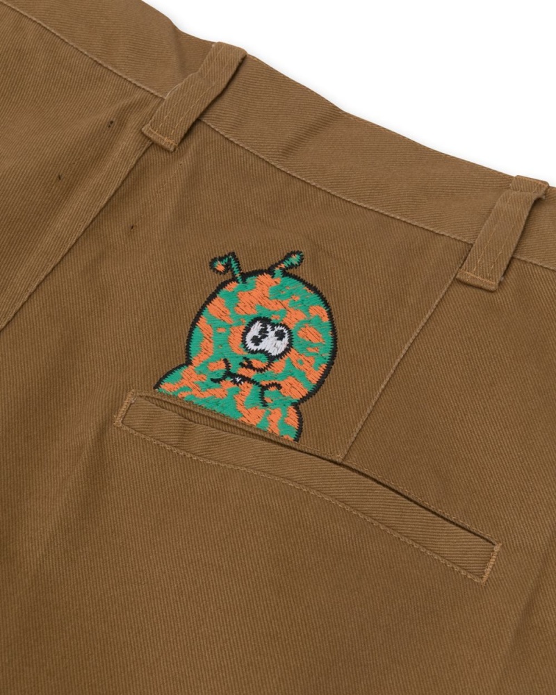 Brown Brain Dead Caterpillar Wide Leg Pant | USA SDMQ31407