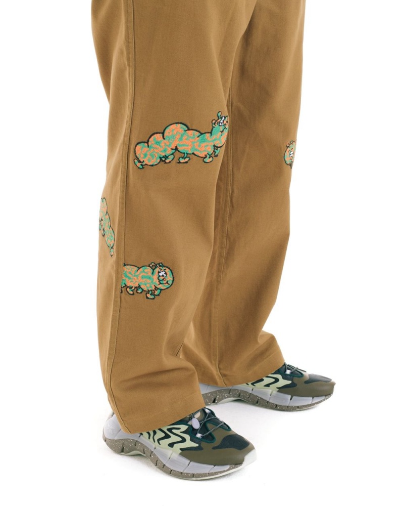 Brown Brain Dead Caterpillar Wide Leg Pant | USA SDMQ31407