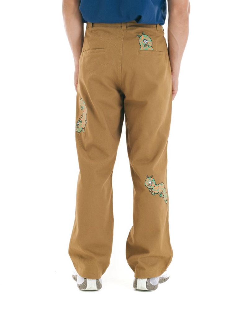 Brown Brain Dead Caterpillar Wide Leg Pant | USA SDMQ31407