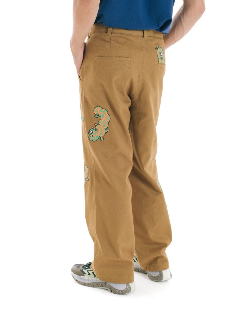 Brown Brain Dead Caterpillar Wide Leg Pant | USA SDMQ31407