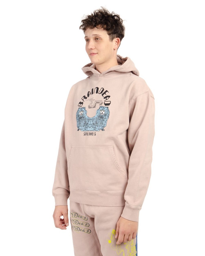 Brown Brain Dead Conjoined Hoodie | USA YWBM05682