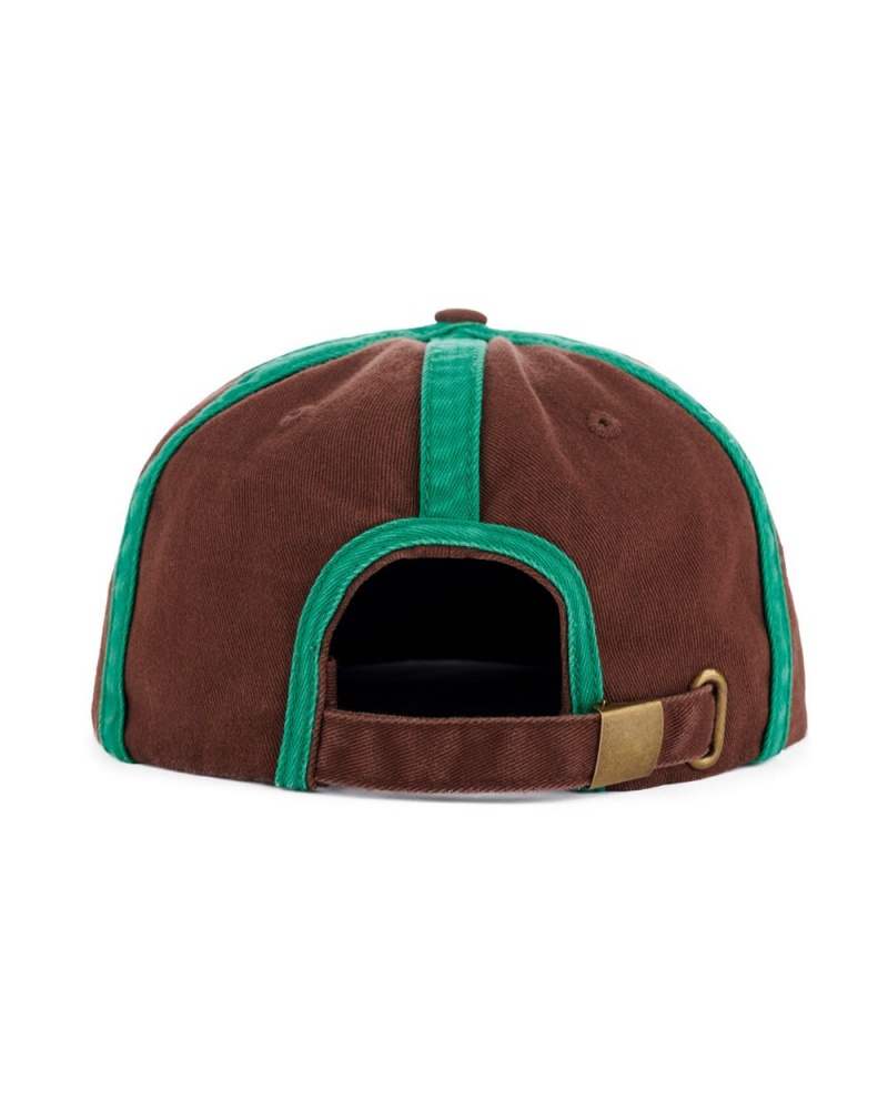 Brown Brain Dead Connection 6 Panel Twill Hat | USA CFZD49265