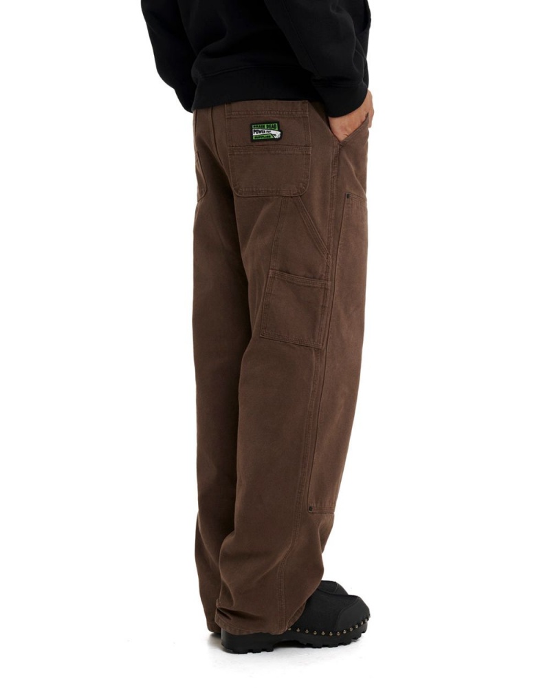 Brown Brain Dead Double Knee Utility Pant | USA DTWE57062