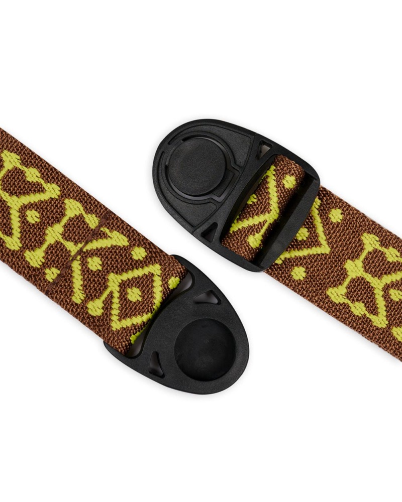 Brown Brain Dead Frogger Woven Belt | USA TVDH91276